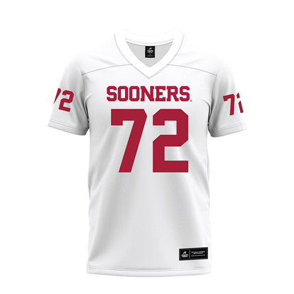 Oklahoma - NCAA Football : Fred Hinton - White Premium Football Jersey-0