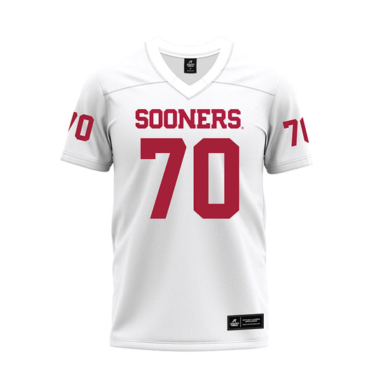 Oklahoma - NCAA Football : Ryan Fodje - White Premium Football Jersey-0