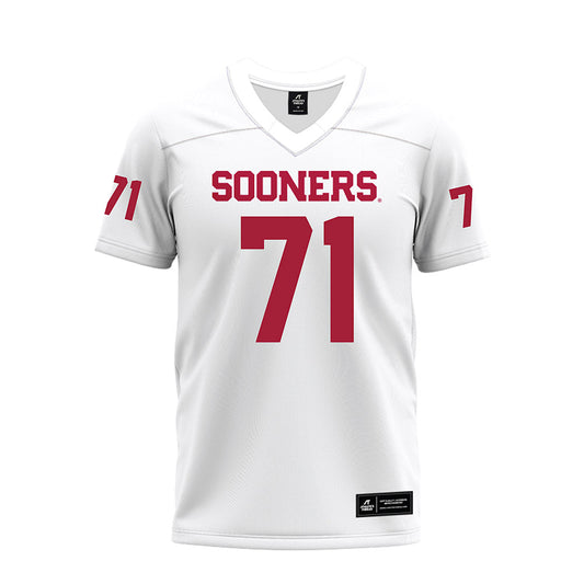 Oklahoma - NCAA Football : Peyton Joseph - White Premium Football Jersey-0