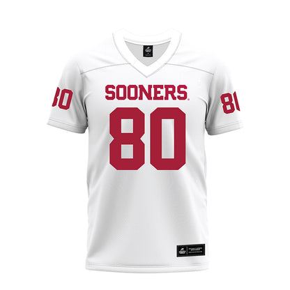 Oklahoma - NCAA Football : Bergin Kysar - White Premium Football Jersey-0