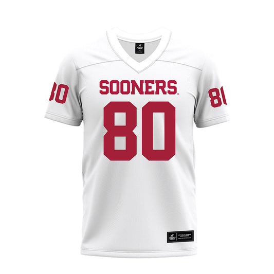 Oklahoma - NCAA Football : Bergin Kysar - White Premium Football Jersey-0