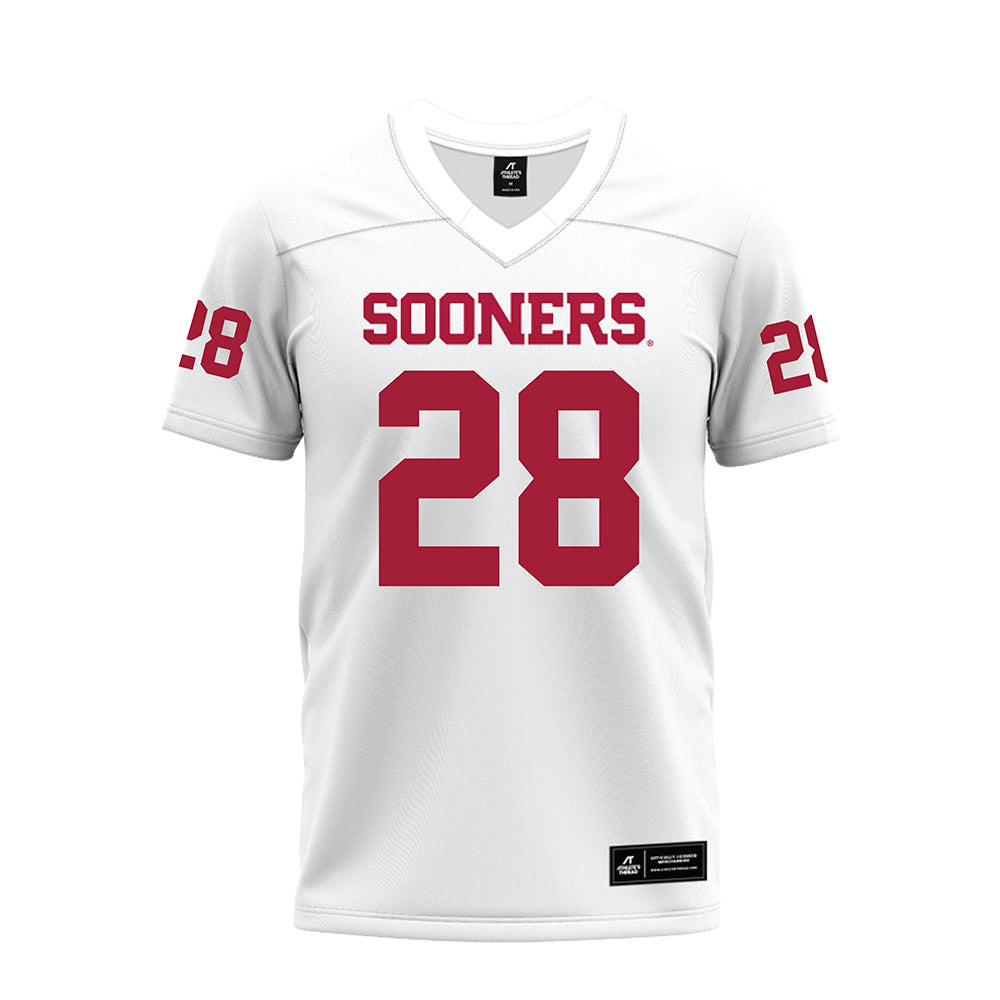 Oklahoma - NCAA Football : DeZephen Walker - White Premium Football Jersey-0
