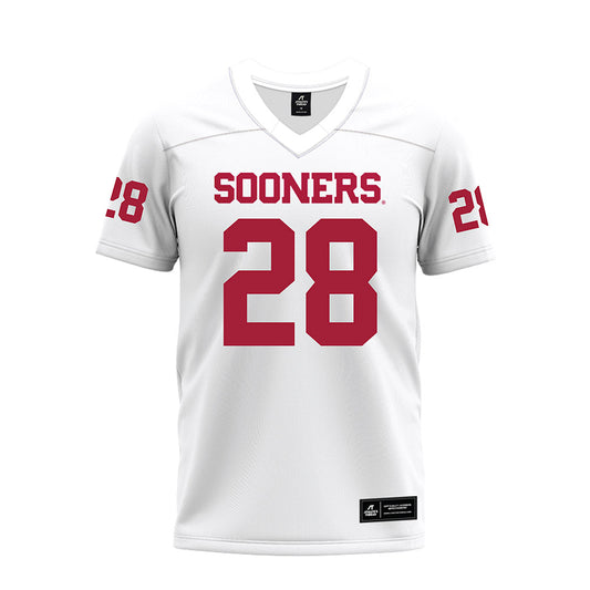 Oklahoma - NCAA Football : DeZephen Walker - White Premium Football Jersey-0