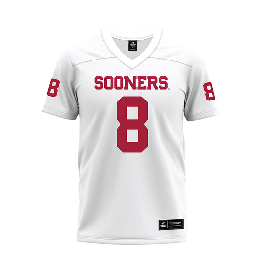 Oklahoma - NCAA Football : Alex Shieldnight - White Premium Football Jersey-0