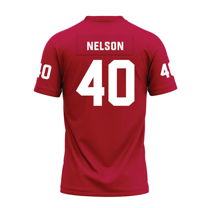 Oklahoma - NCAA Football : Matthew Nelson - Red Premium Football Jersey-1