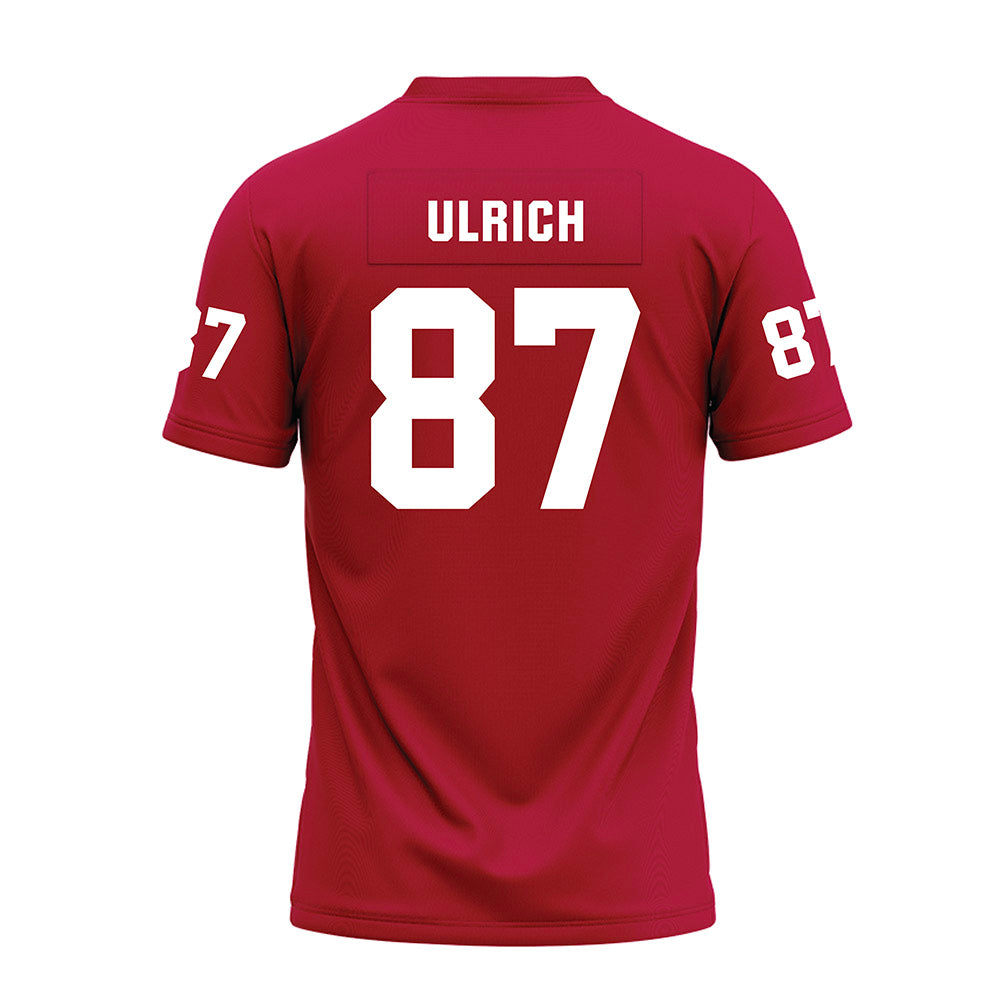Oklahoma - NCAA Football : Jacob Ulrich - Red Premium Football Jersey-1