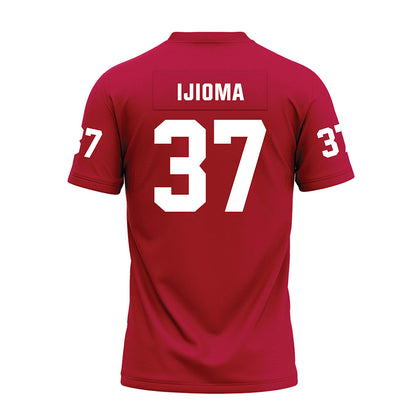 Oklahoma - NCAA Football : Prince Ijioma - Red Premium Football Jersey-1