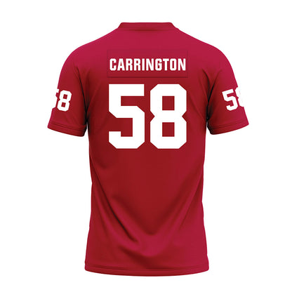 Oklahoma - NCAA Football : James Carrington - Red Premium Football Jersey-1