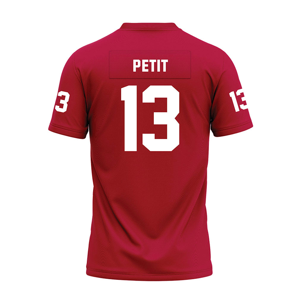 Oklahoma - NCAA Football : Jayden Petit - Red Premium Football Jersey-1