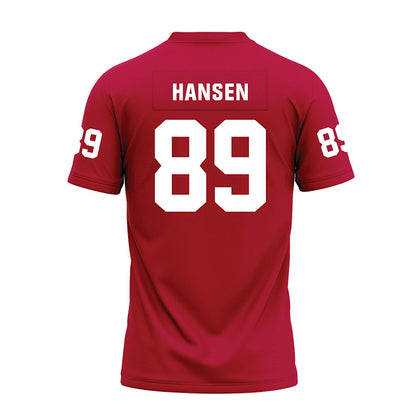 Oklahoma - NCAA Football : Hayden Hansen - Red Premium Football Jersey-1