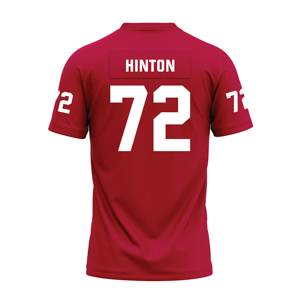 Oklahoma - NCAA Football : Fred Hinton - Red Premium Football Jersey-1