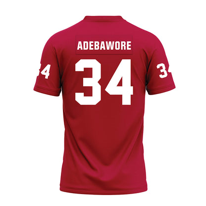 Oklahoma - NCAA Football : Adepoju Adebawore - Red Premium Football Jersey-1