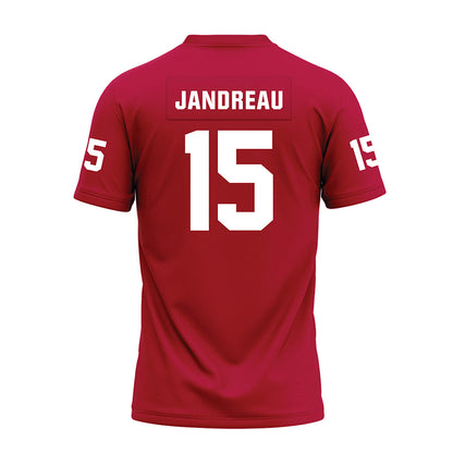 Oklahoma - NCAA Football : Beau Jandreau - Red Premium Football Jersey-1