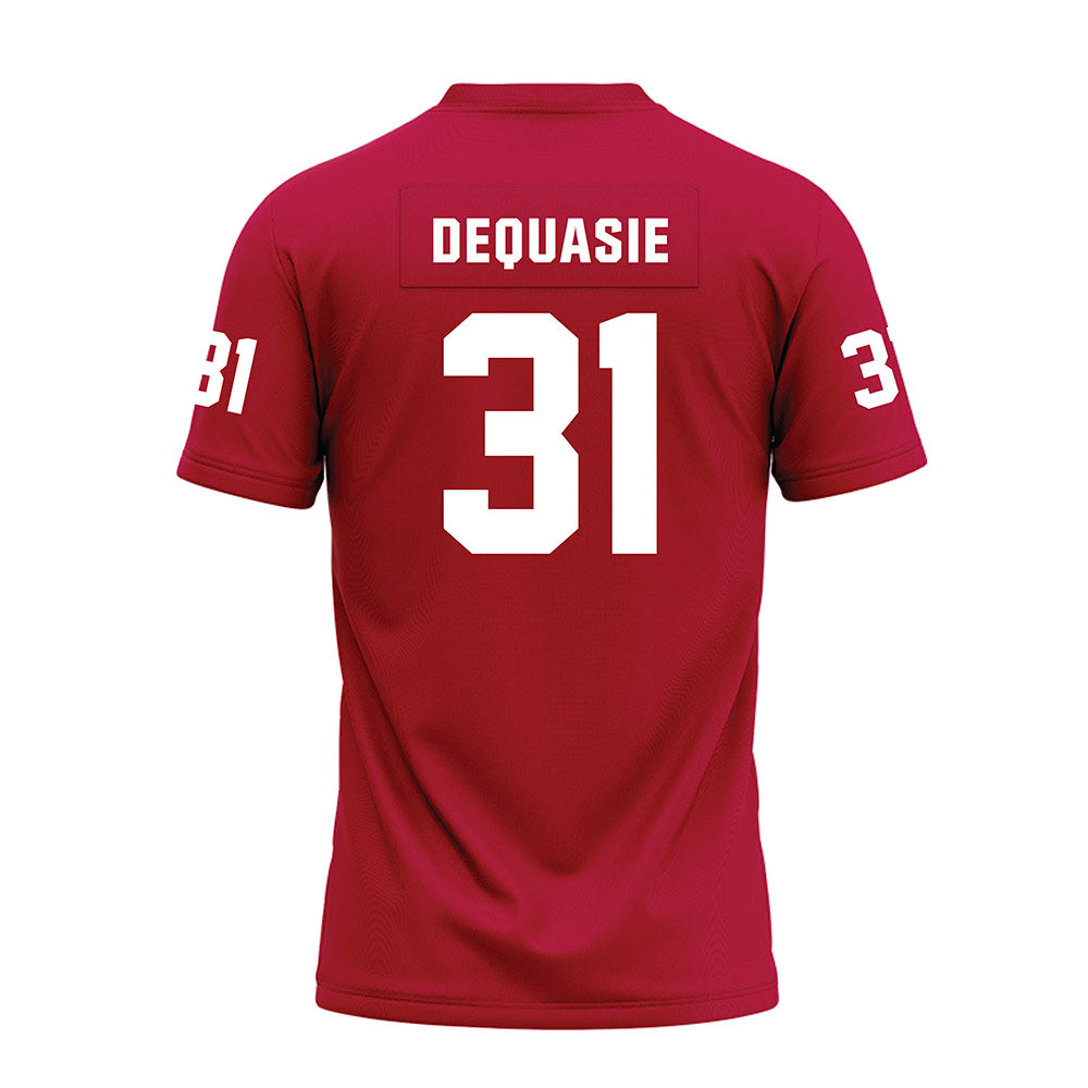 Oklahoma - NCAA Football : Reed DeQuasie - Red Premium Football Jersey-1