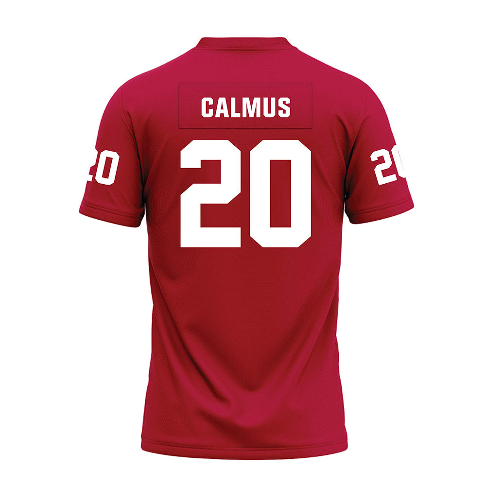 Oklahoma - NCAA Football : Casen Calmus - Red Premium Football Jersey-1