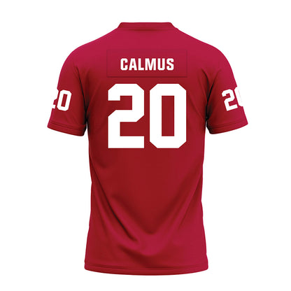 Oklahoma - NCAA Football : Casen Calmus - Red Premium Football Jersey-1