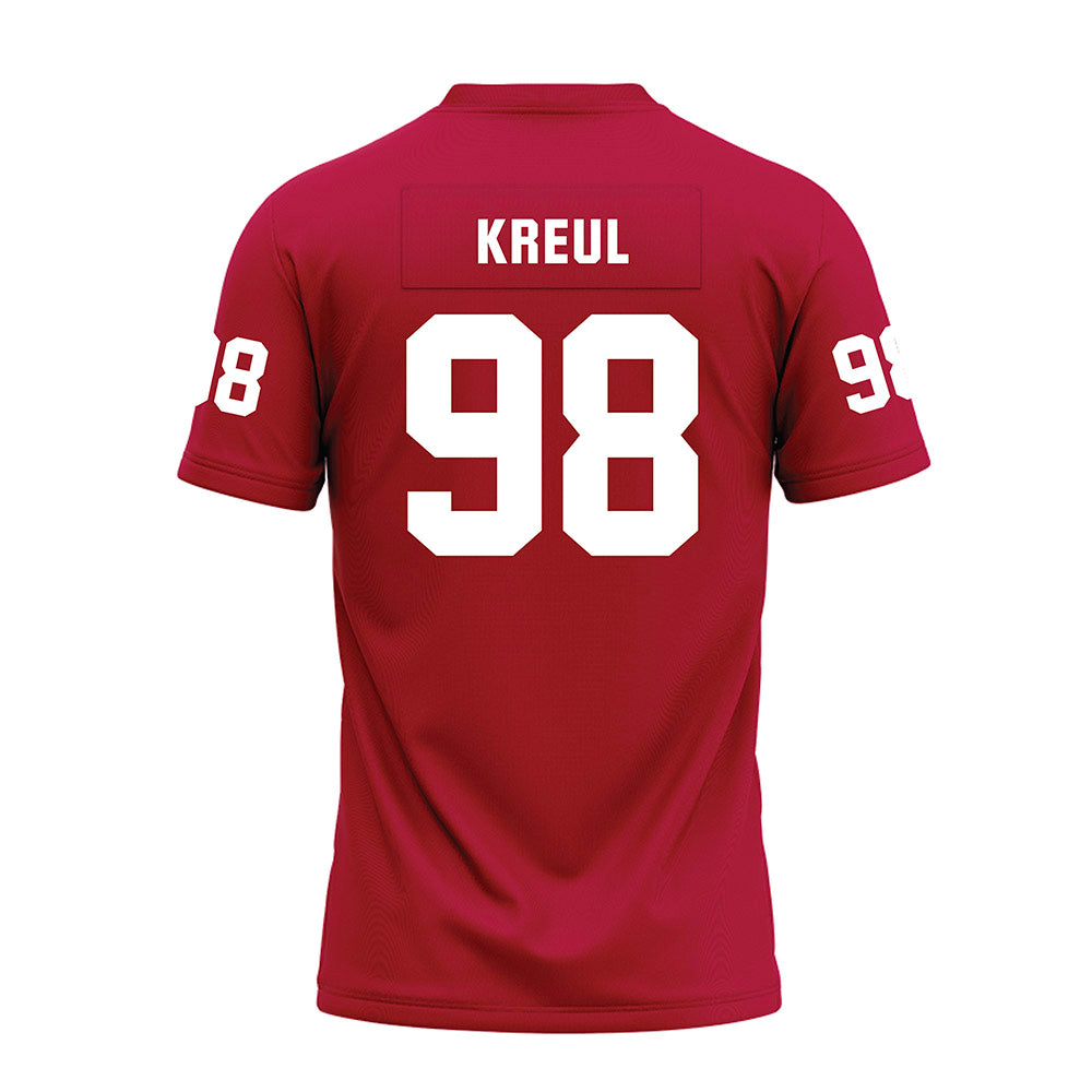 Oklahoma - NCAA Football : Jake Kreul - Red Premium Football Jersey-1