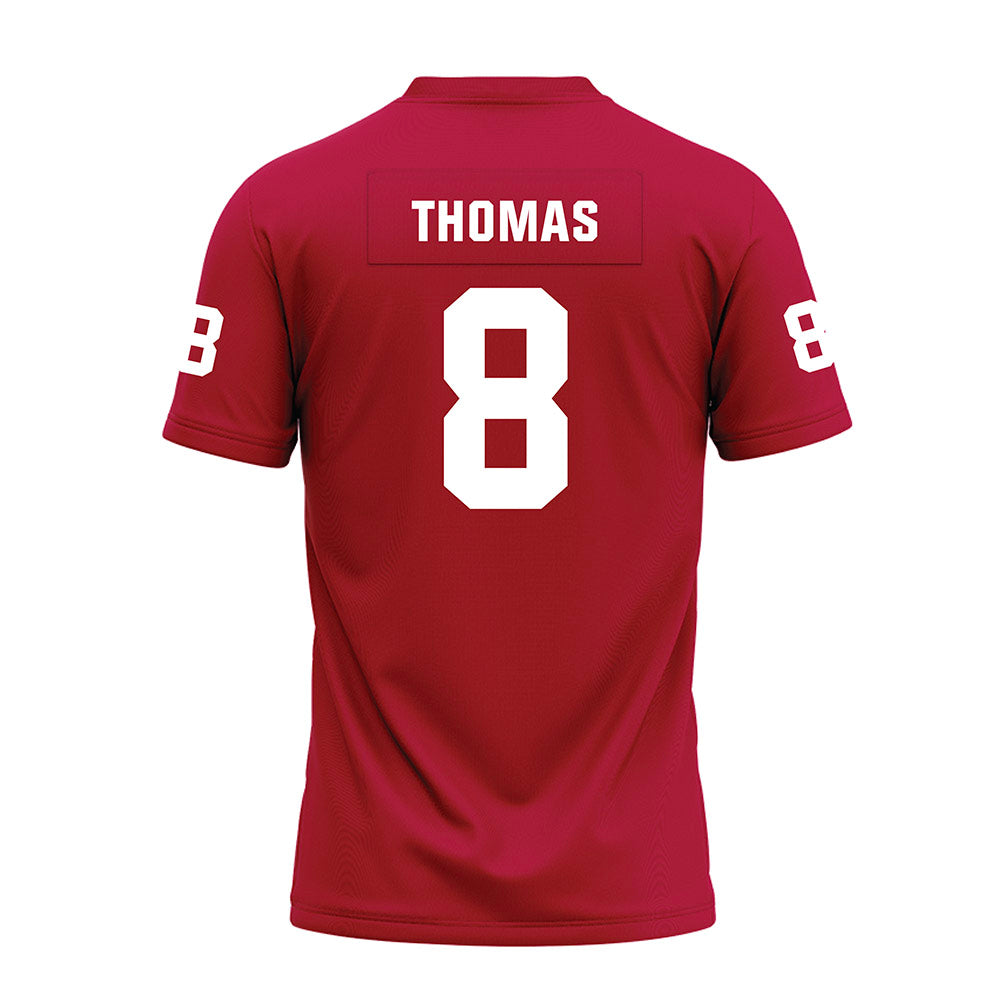 Oklahoma - NCAA Football : Bishop Thomas - Red Premium Football Jersey-1