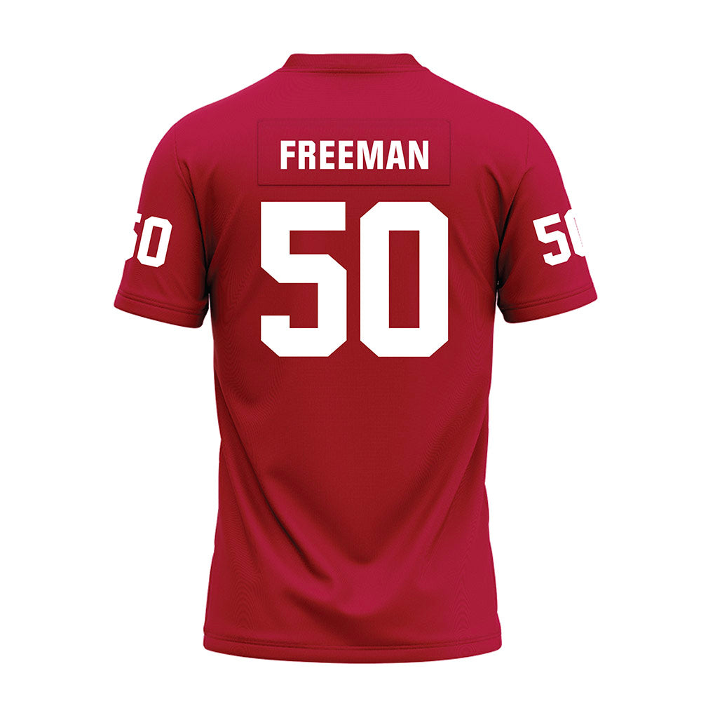 Oklahoma - NCAA Football : Seth Freeman - Red Premium Football Jersey-1