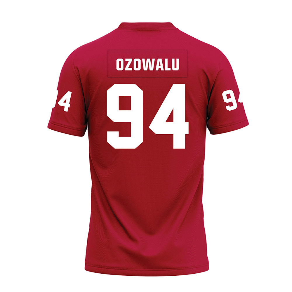 Oklahoma - NCAA Football : Kenny Ozowalu - Red Premium Football Jersey-1