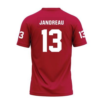 Oklahoma - NCAA Football : Niko Jandreau - Red Premium Football Jersey-1