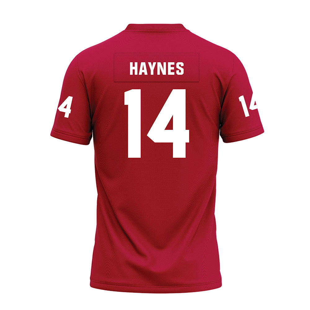 Oklahoma - NCAA Football : Trystan Haynes - Red Premium Football Jersey-1