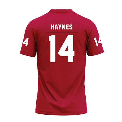 Oklahoma - NCAA Football : Trystan Haynes - Red Premium Football Jersey-1