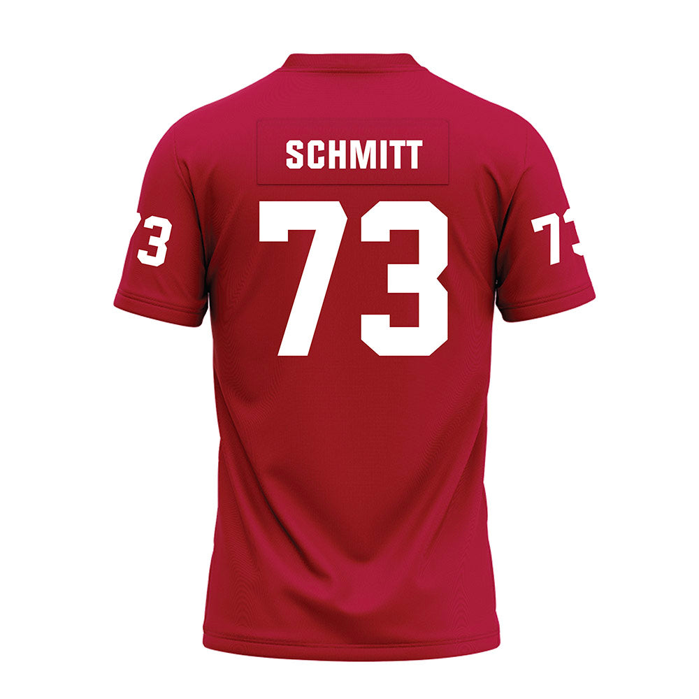 Oklahoma - NCAA Football : Deacon Schmitt - Red Premium Football Jersey-1