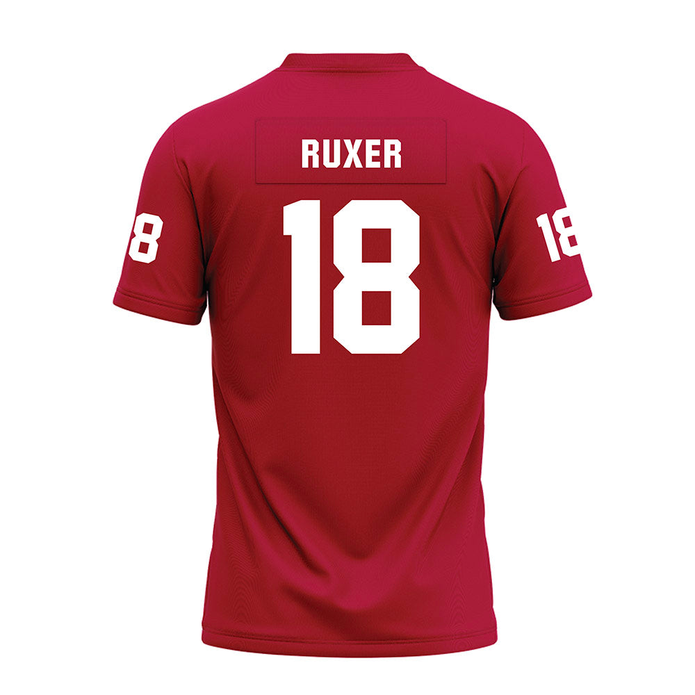 Oklahoma - NCAA Football : Tyler Ruxer - Red Premium Football Jersey-1
