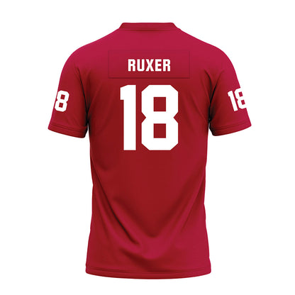 Oklahoma - NCAA Football : Tyler Ruxer - Red Premium Football Jersey-1