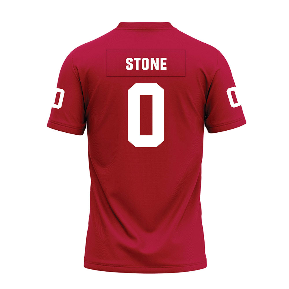 Oklahoma - NCAA Football : David Stone - Red Premium Football Jersey-1