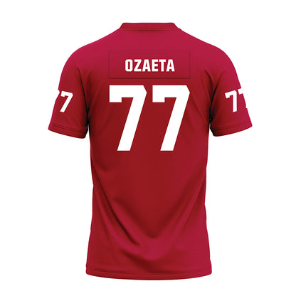 Oklahoma - NCAA Football : Heath Ozaeta - Red Premium Football Jersey-1