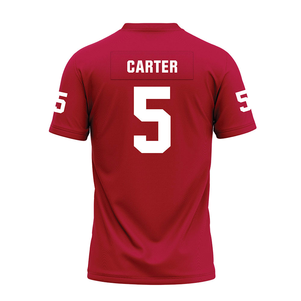 Oklahoma - NCAA Football : Jermichael Carter - Red Premium Football Jersey-1