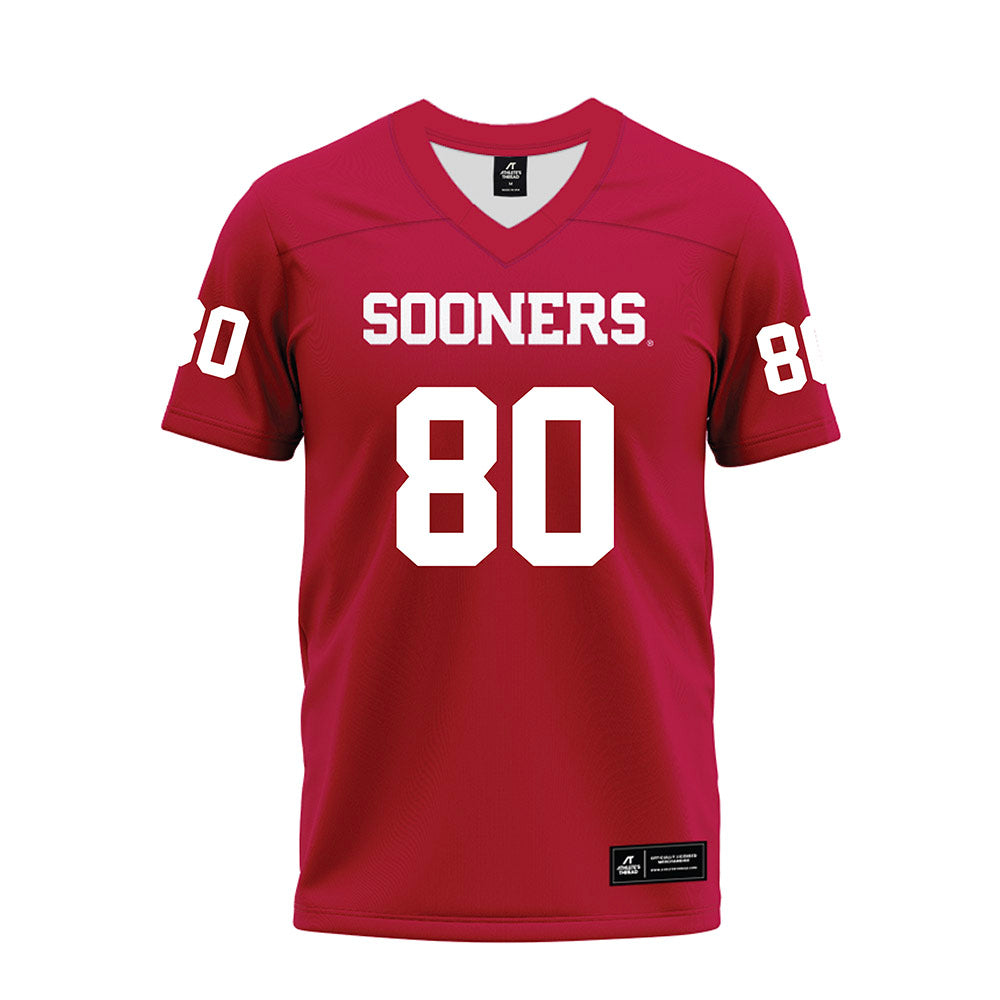 Oklahoma - NCAA Football : Bergin Kysar - Red Premium Football Jersey-0