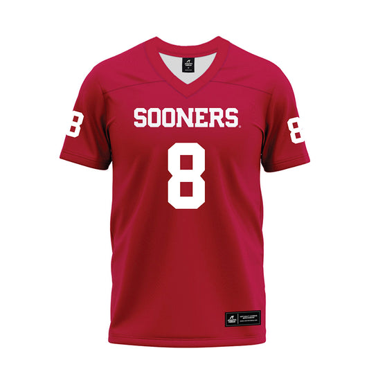 Oklahoma - NCAA Football : Taylor Tatum - Red Premium Football Jersey-0
