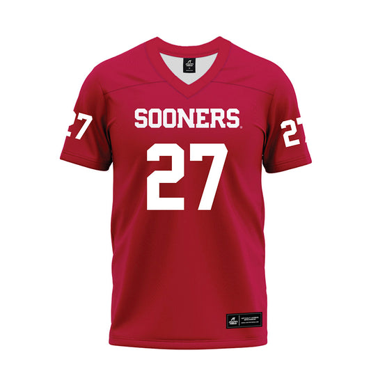 Oklahoma - NCAA Football : Trace Rudd - Red Premium Football Jersey-0