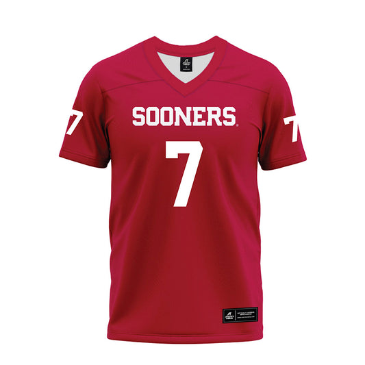Oklahoma - NCAA Football : Sammy Omosigho - Red Premium Football Jersey-0