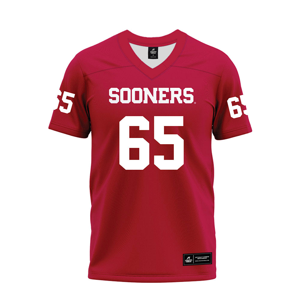Oklahoma - NCAA Football : Ace Hodges - Red Premium Football Jersey-0