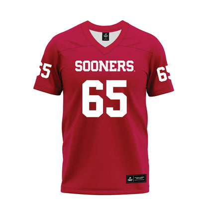 Oklahoma - NCAA Football : Ace Hodges - Red Premium Football Jersey-0