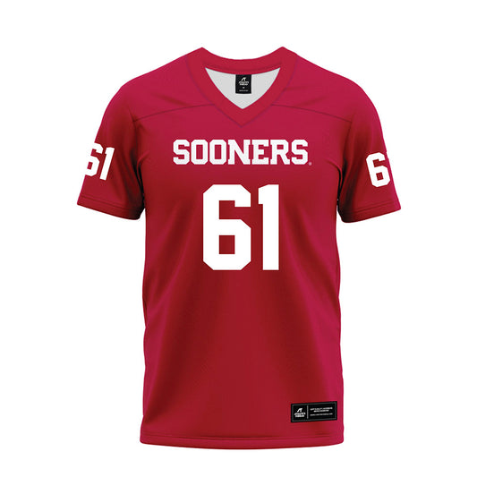 Oklahoma - NCAA Football : Kenny Wermy - Red Premium Football Jersey-0