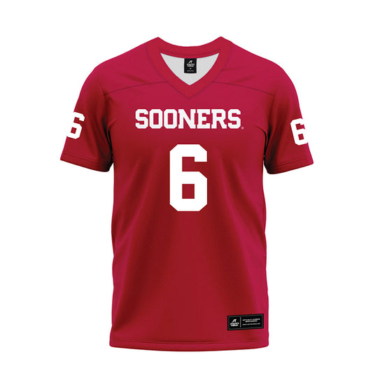 Oklahoma - NCAA Football : Nigel Smith II - Red Premium Football Jersey-0