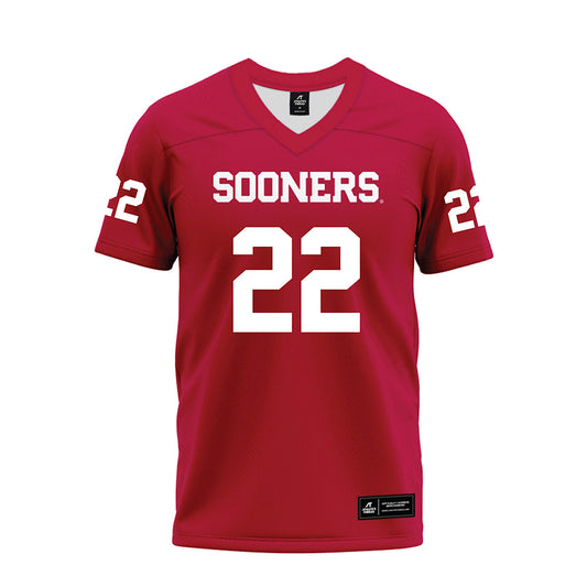 Oklahoma - NCAA Football : Trynae Washington - Red Premium Football Jersey-0