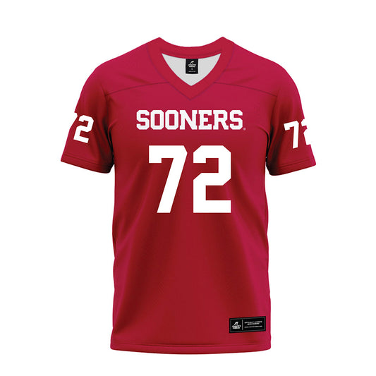 Oklahoma - NCAA Football : Fred Hinton - Red Premium Football Jersey-0