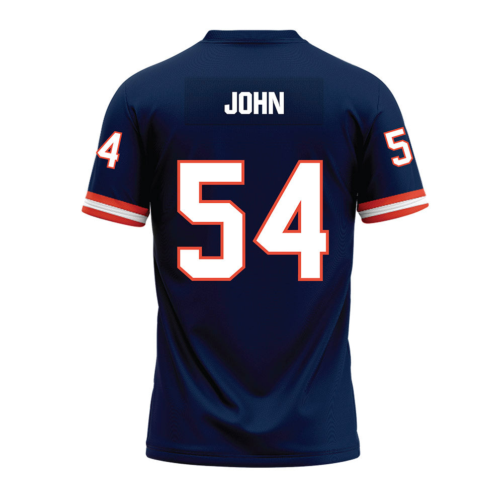 Illinois - NCAA Football : Demetrius John - Blue Premium Football Jersey