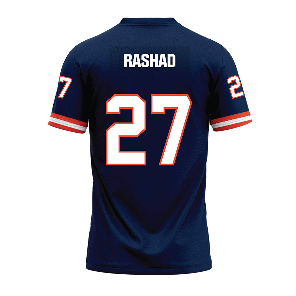 Illinois - NCAA Football : Corey Rashad - Blue Premium Football Jersey-1