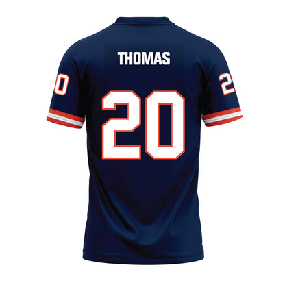 Illinois - NCAA Football : Almirian Thomas - Blue Premium Football Jersey-1