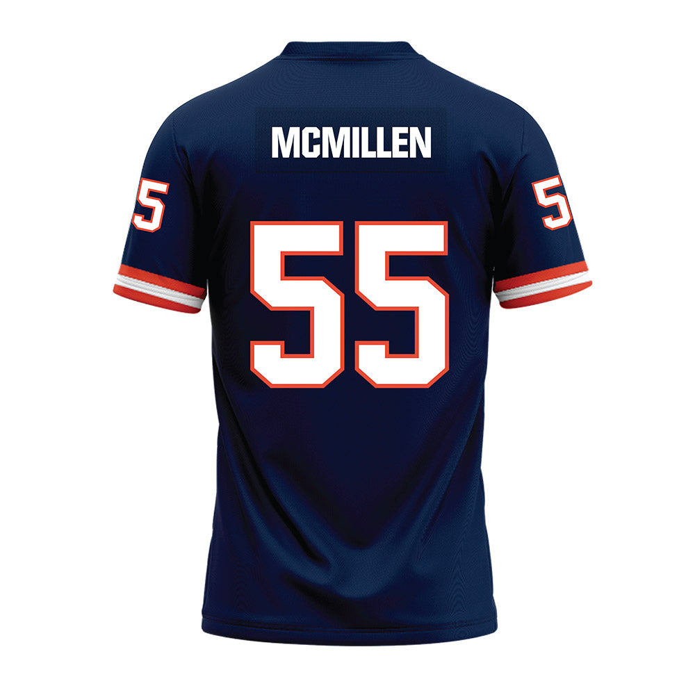Illinois - NCAA Football : TJ McMillen - Blue Premium Football Jersey-1