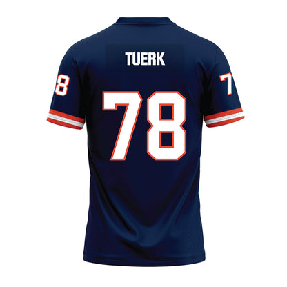 Illinois - NCAA Football : Eddie Tuerk - Blue Premium Football Jersey
