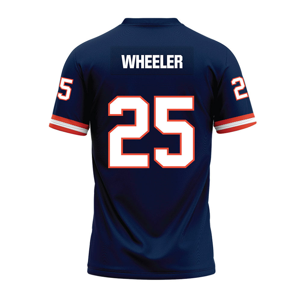 Illinois - NCAA Football : Nelsyn Wheeler - Blue Premium Football Jersey-1