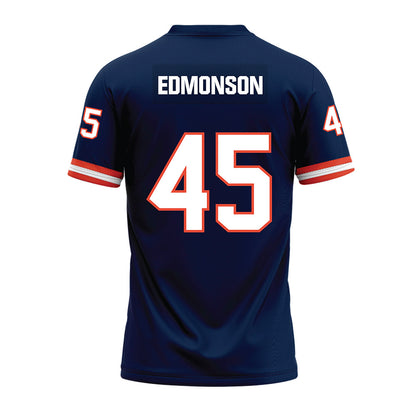 Illinois - NCAA Football : Robert Edmonson - Blue Premium Football Jersey-1